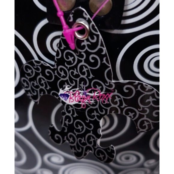 BLAZIN ROXX Layla Sz 7 Rain Boots Black White Outdoor Chore Cowgirl Boot 58106 - Picture 16 of 16